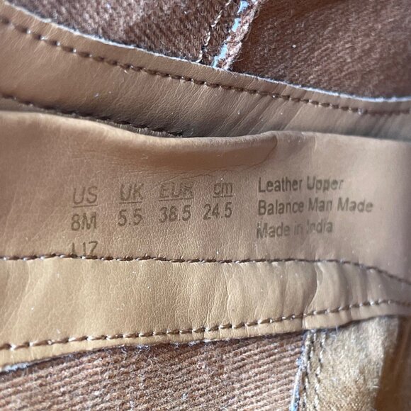 Franco Sarto Women’s Brown Leather Ankle Boots Side Zipper Size 8M - Picture 6 of 10